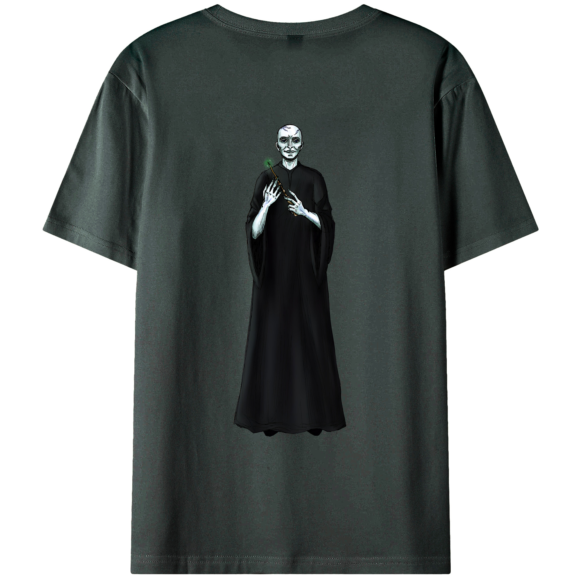 （画像用） Harry Potter ハリー・ポッターシリーズ 綿100％ メンズ半袖Tシャツ（バックプリント） 通気性